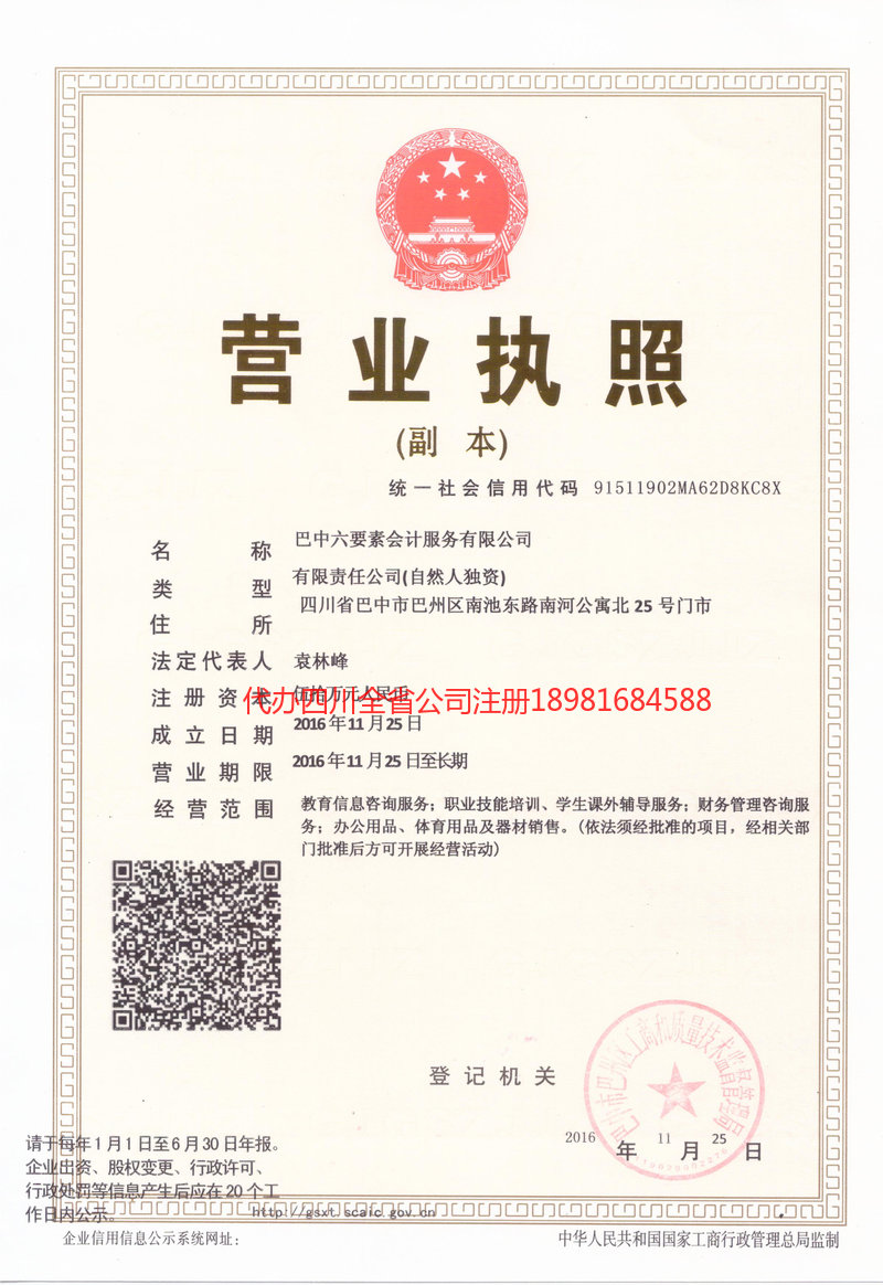 泸县泸县六要素会计服务有限公司